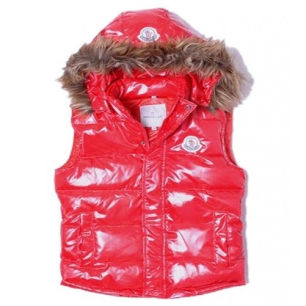 Moncler Donna Down gilet rosso uscita M74